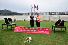 110.08.31捐贈台中市政府消防隊救難犬